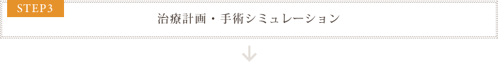 STEP3 治療計画・手術シミュレーション