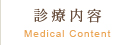 診療内容 Medical Content